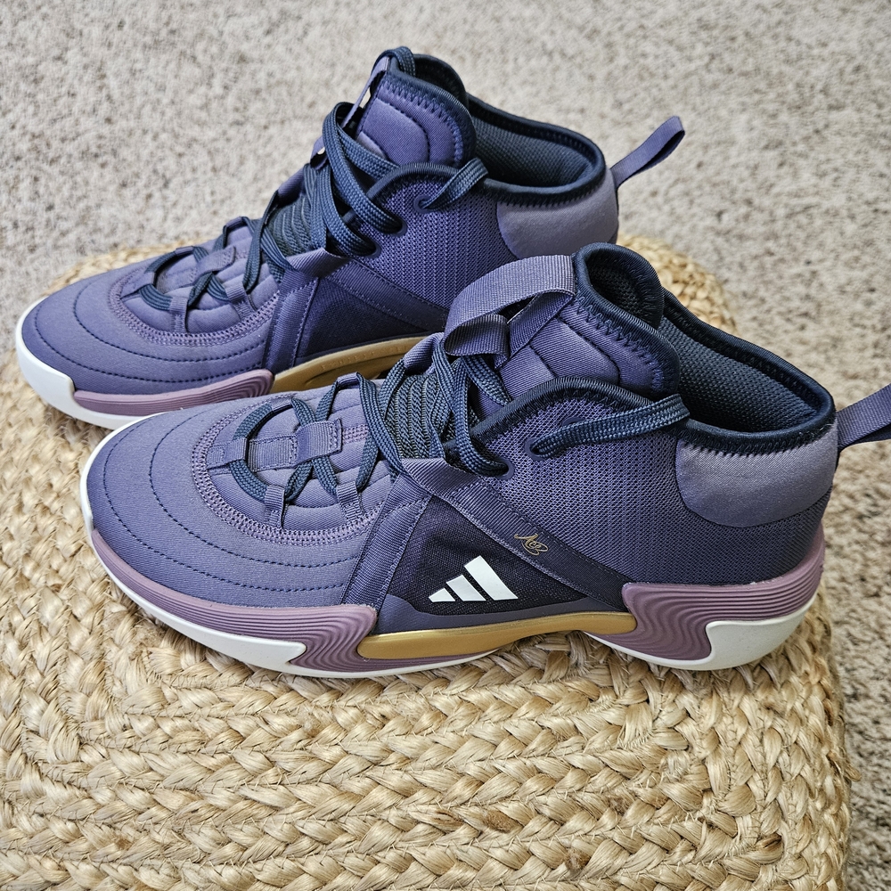 Adidas Purple and Black High-Tops